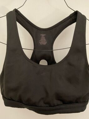 Black Racerback Sports Bra - Brand Not Visible